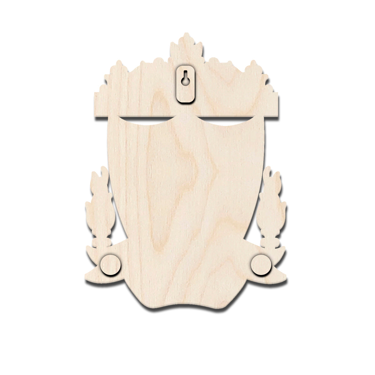 Liverpool Wall Crest in Wood with Cut-Out Football Fan Art