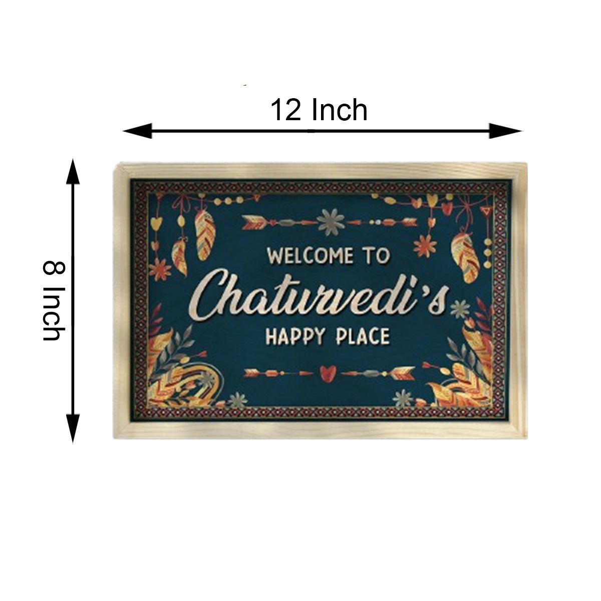 Bohemian Name Plate Design – Tribal Welcome Frame - Sblossom