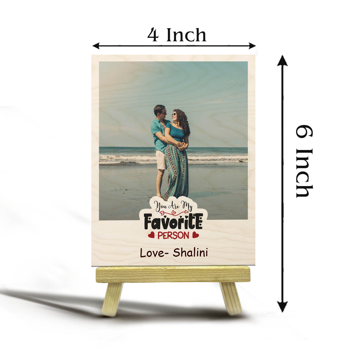 Canvas Style Wood Photo Print with Personalized Stand Decor - Sblossom