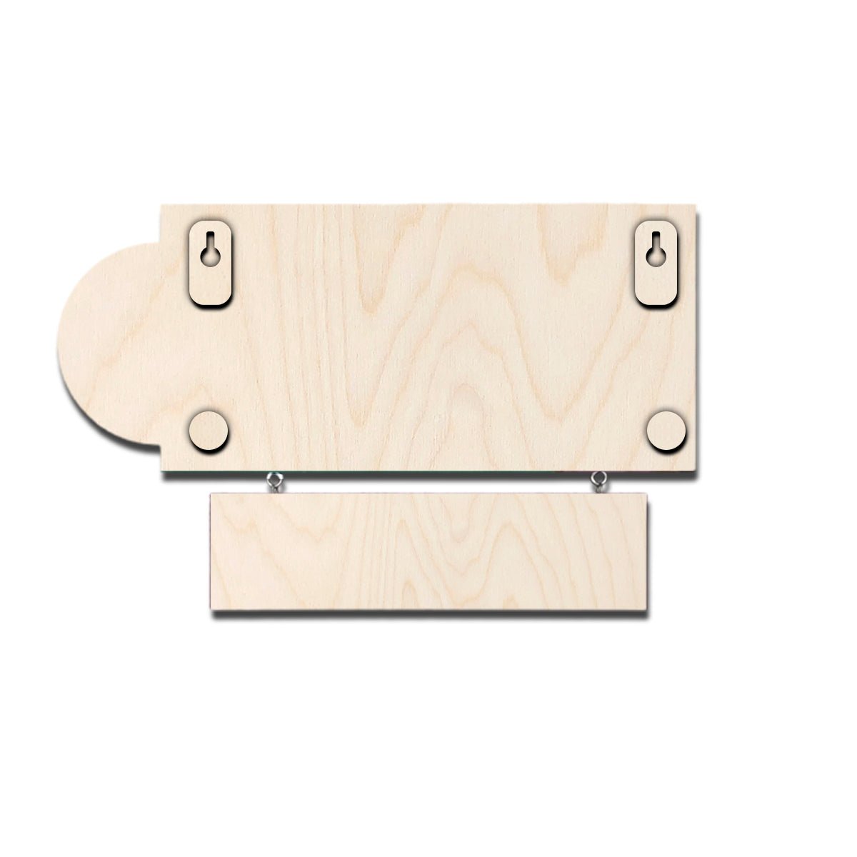 Lord Ganesha Blessing Wood Name Plate for Entrance - Sblossom