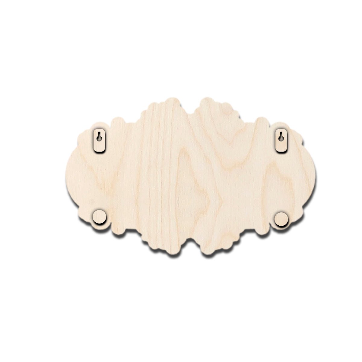 Number Plate for Home – Filigree Walnut Scroll in 3D - Sblossom