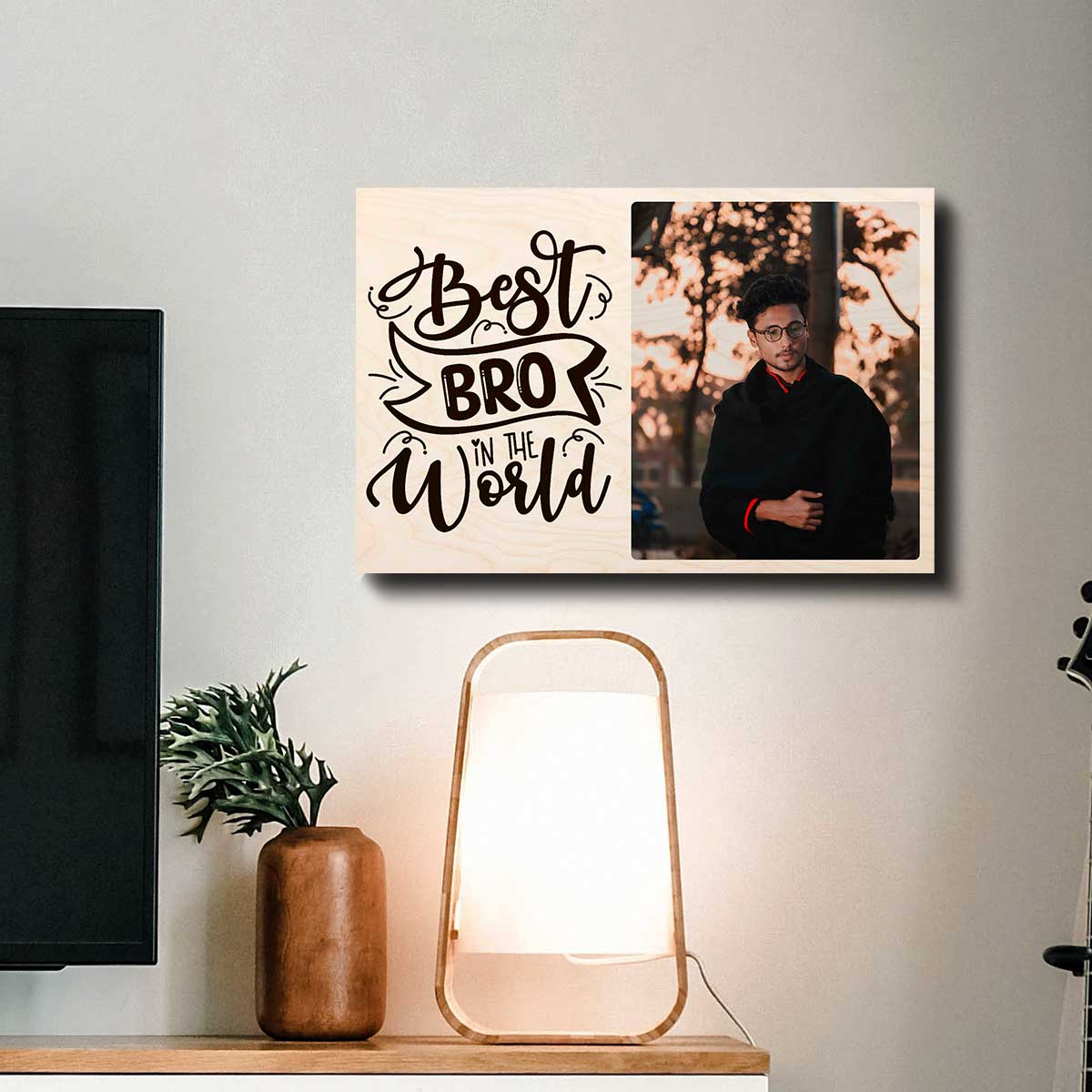 Brother Photo Wood Print Wall Art – Personalized Pictures