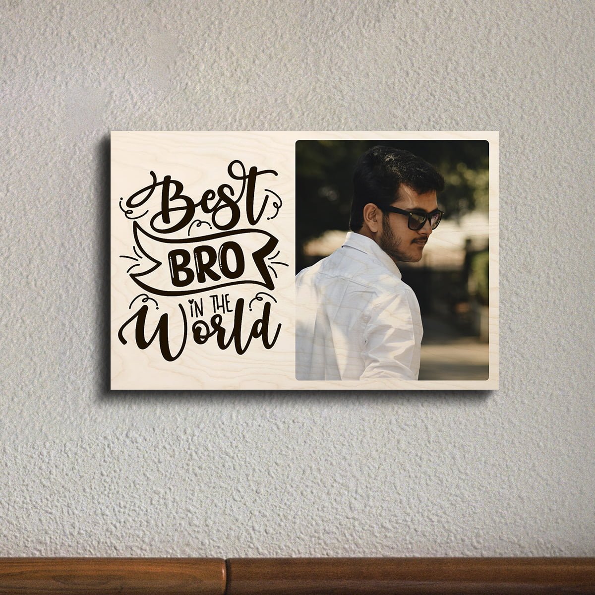 Brother Photo Wood Print Wall Art – Personalized Pictures