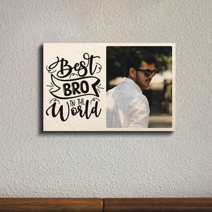 Happy Birthday Brother Wood Print – Personalized Photo