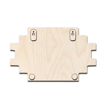 3D Name Plate Design – Dove Plank with White Heart - Sblossom