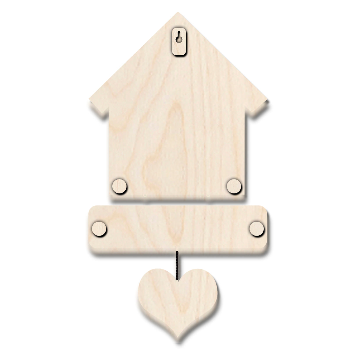Bird Hut Family Name Plate with Lovebirds for Door