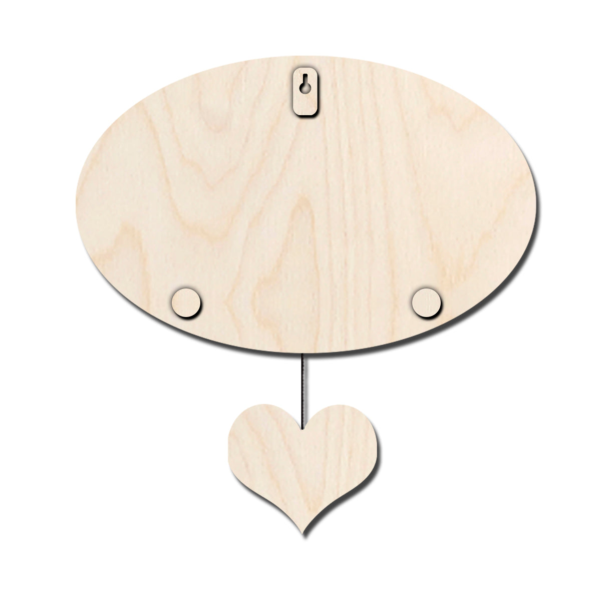 Apartment Name Plate – Oval Wooden Couple for Flat Door