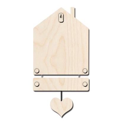 Family Name Plate Artwork – House Shape Lovebird Family