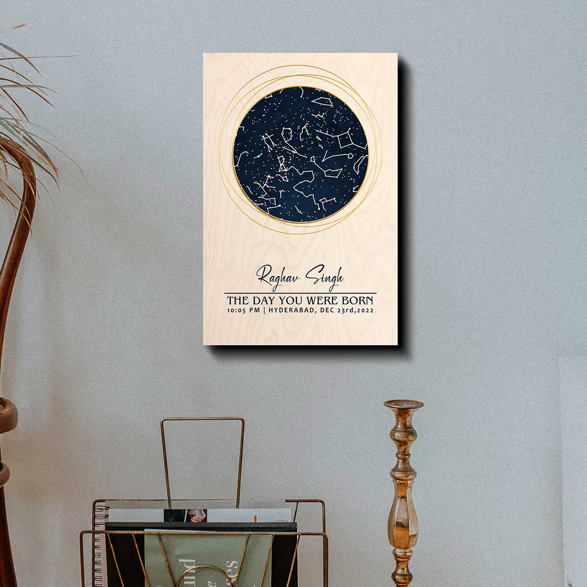 Birthdate Sky Map Print – Personalized Star Night Sky