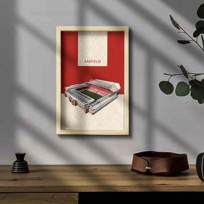 Anfield Stadium Wall Art – 3D Wooden Liverpool Tribute