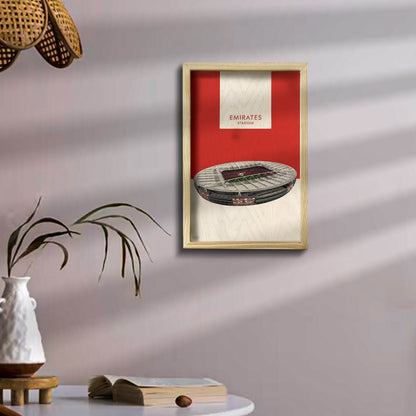Emirates Stadium Wall Art – 3D Wooden Arsenal Tribute