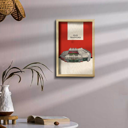 Old Trafford Wall Art in Wood for Manchester United Fans