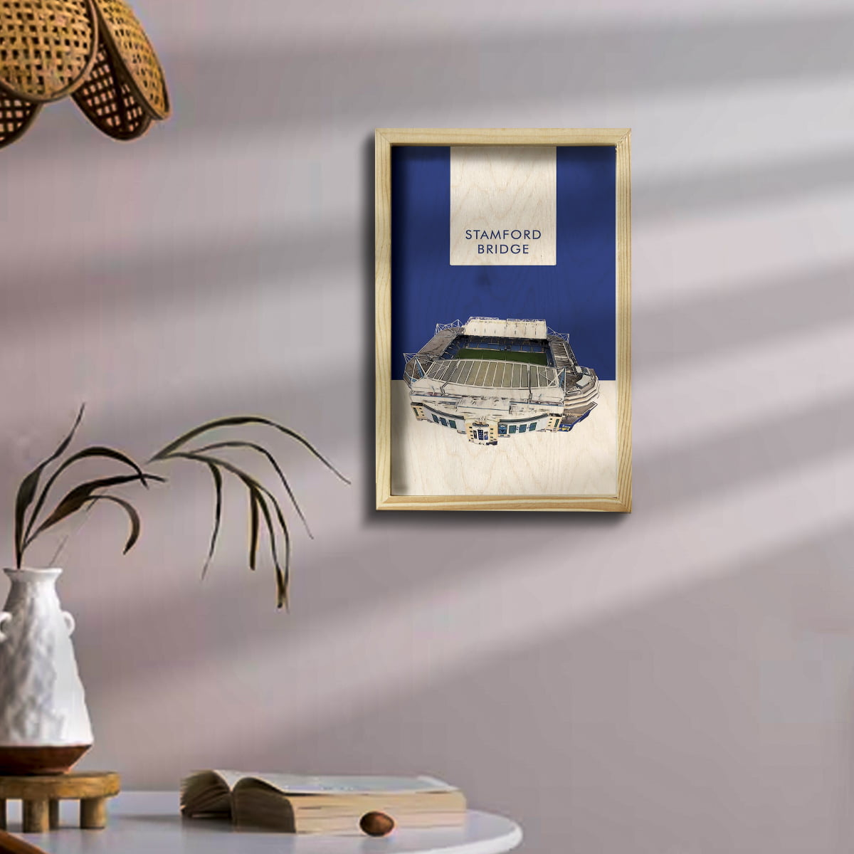 Goodison Park Wall Art in Wood for Everton Football Fans