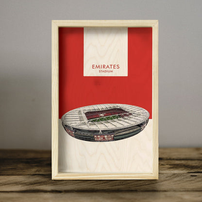 Emirates Stadium Wall Art – 3D Wooden Arsenal Tribute