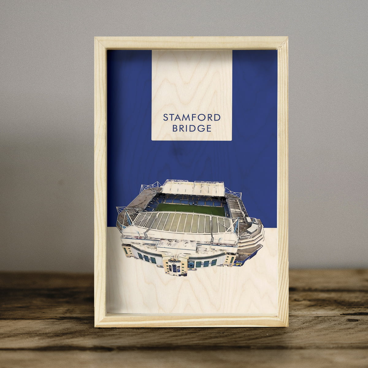 Goodison Park Wall Art in Wood for Everton Football Fans