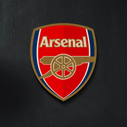Arsenal Wall Crest in Wood – Cut-Out Cannon Fan Art