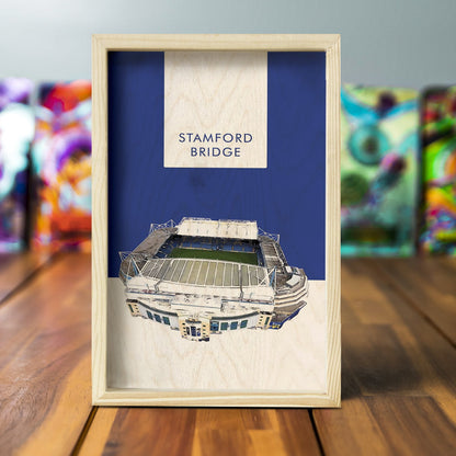 Goodison Park Wall Art in Wood for Everton Football Fans