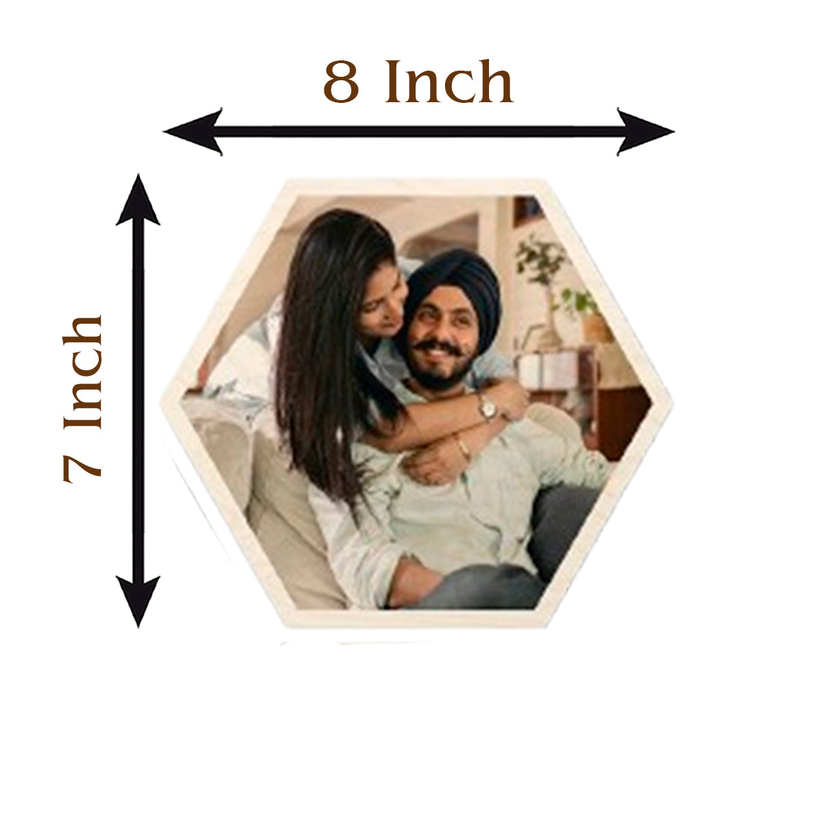 Hexagon Photo Wall Art Set – Personalized Set of 3