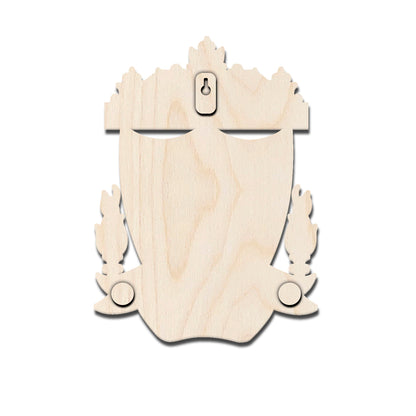 Liverpool Wall Crest in Wood with Cut-Out Football Fan Art