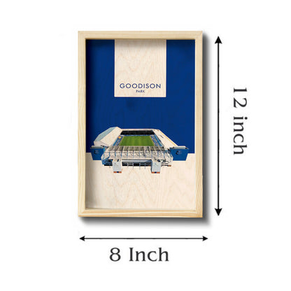 Goodison Park Wall Art in Wood for Everton Football Fans