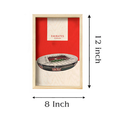 Emirates Stadium Wall Art – 3D Wooden Arsenal Tribute
