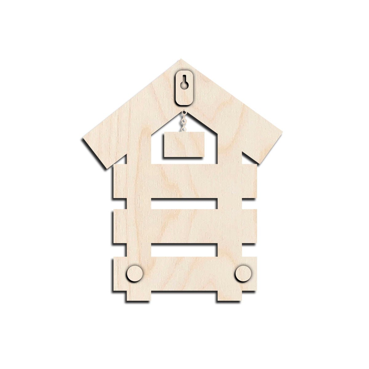 Apartment Family Name Plate – House Shape Roof in 3D - Sblossom