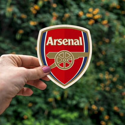 Arsenal Crest Fridge Magnet – Gold Cannon Wood Design - Sblossom