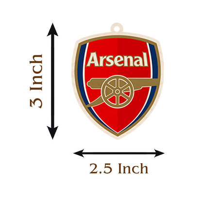 Arsenal Fan Keychain – Wooden Football Crest Design - Sblossom