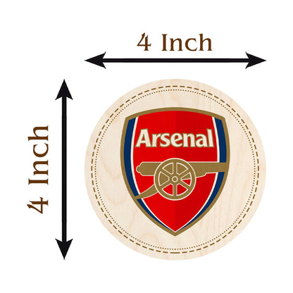 Arsenal Wooden Coaster Set – Round Crest Set of 4 - Sblossom
