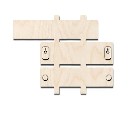 Auspicious Wooden Name Plate – Om & Ganesha Fence - Sblossom