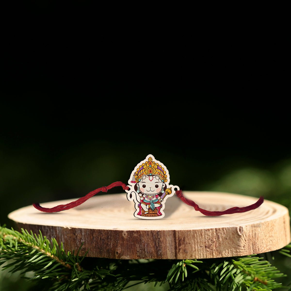 Bal Hanuman Kids Rakhi – Wooden Cartoon for Brother - Sblossom