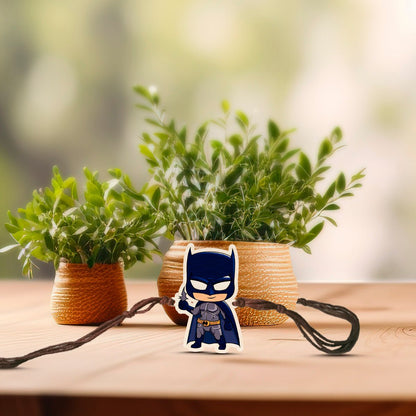 Batman Kids Rakhi in Wood with Superhero Design for Brother - Sblossom