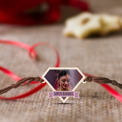 Bhabhi Rakhi with Photo – Super Bhabhi Wooden Lumba - Sblossom