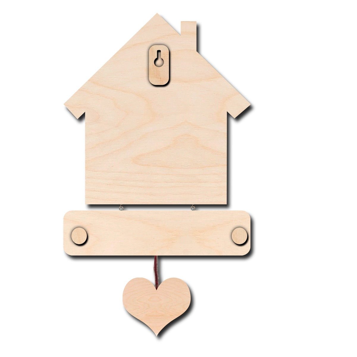 Bird Hut Family Name Plate with Lovebirds for Door - Sblossom
