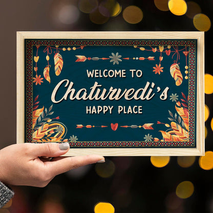 Bohemian Name Plate Design – Tribal Welcome Frame - Sblossom