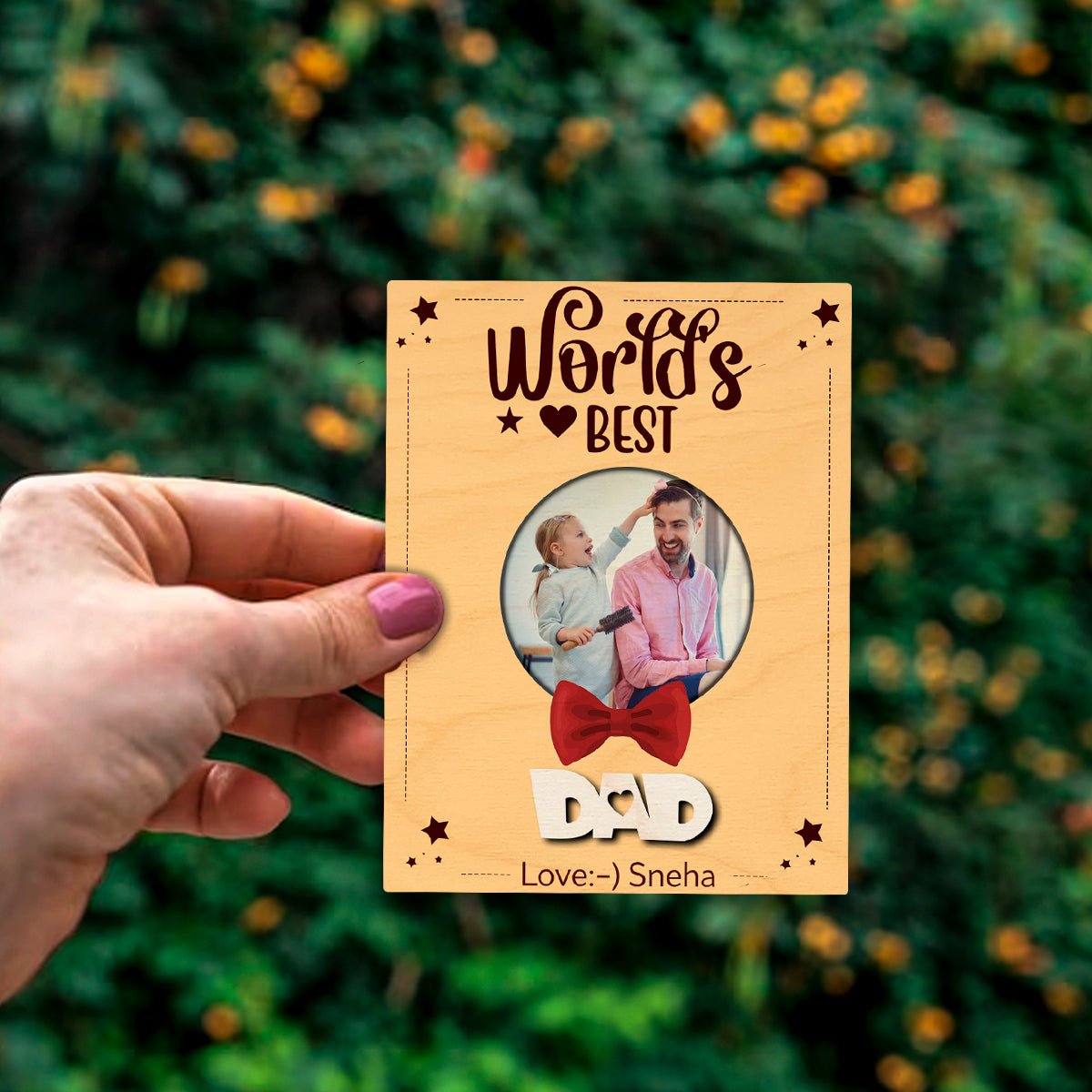 Bowtie Dad Fridge Magnet – World's Best Photo Design - Sblossom