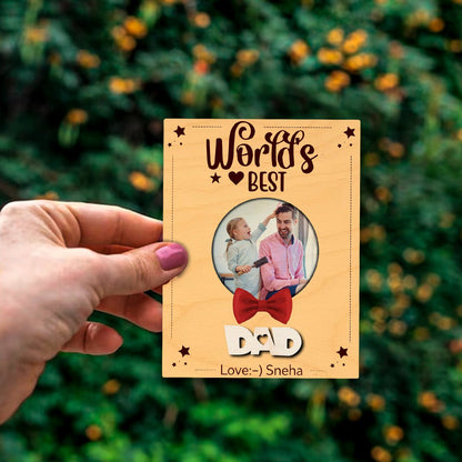 Bowtie Dad Fridge Magnet – World's Best Photo Design - Sblossom