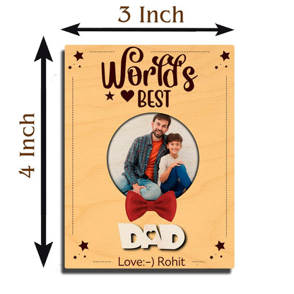 Bowtie Dad Fridge Magnet – World's Best Photo Design - Sblossom