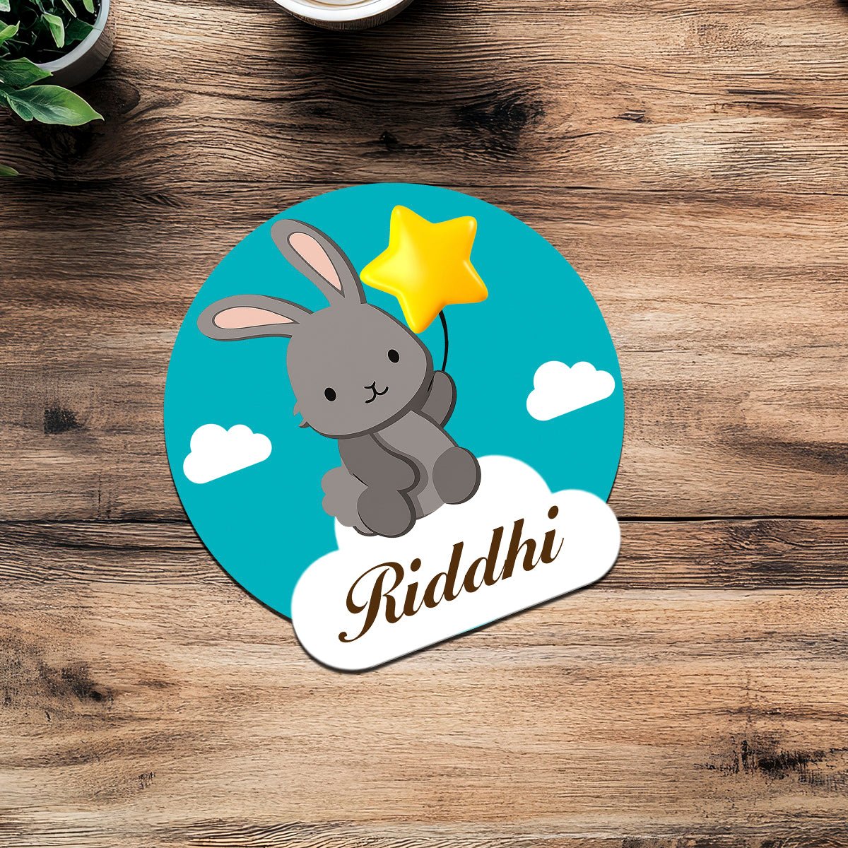Bunny Kids Fridge Magnet – Personalized Wooden Cutout for Nursery - Sblossom