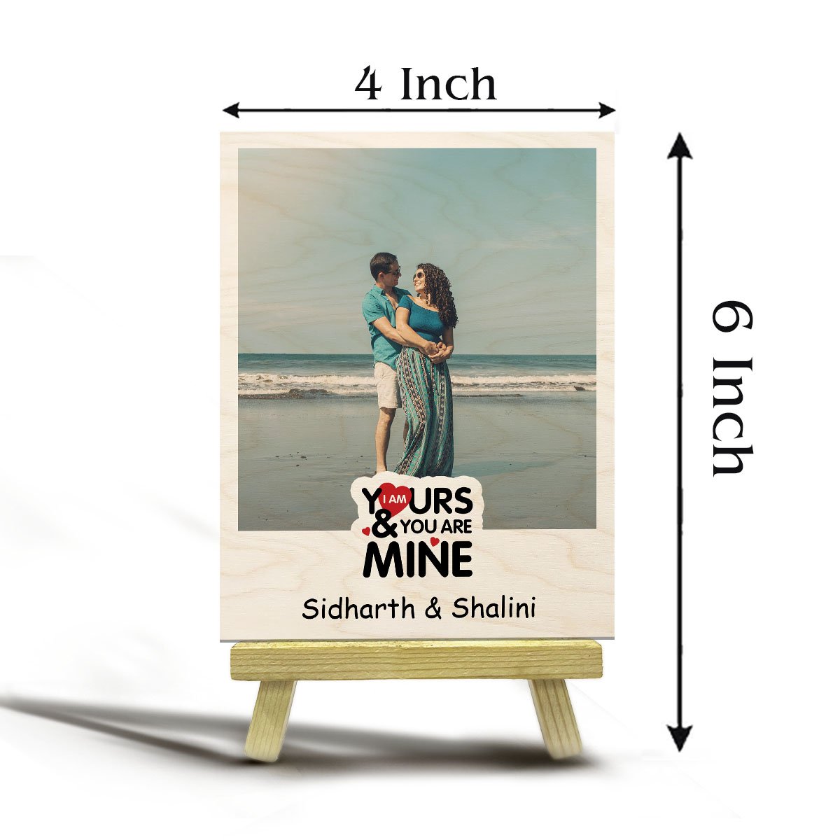 Canvas Photo Print on Wood with Personalized Stand Display - Sblossom