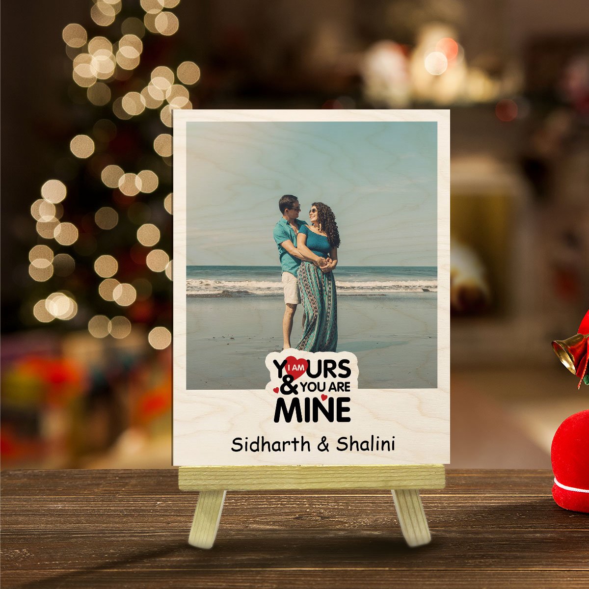 Canvas Photo Print on Wood with Personalized Stand Display - Sblossom