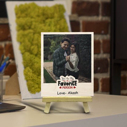 Canvas Style Wood Photo Print with Personalized Stand Decor - Sblossom
