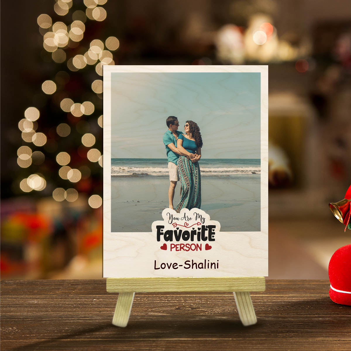 Canvas Style Wood Photo Print with Personalized Stand Decor - Sblossom