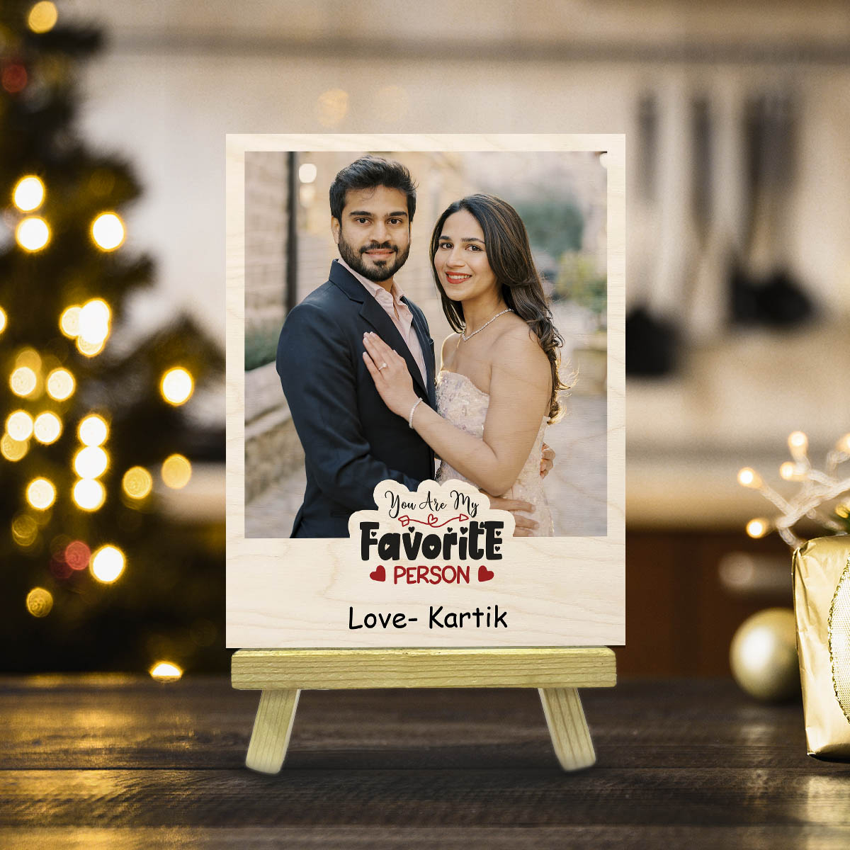 Canvas Style Wood Photo Print with Personalized Stand Decor - Sblossom