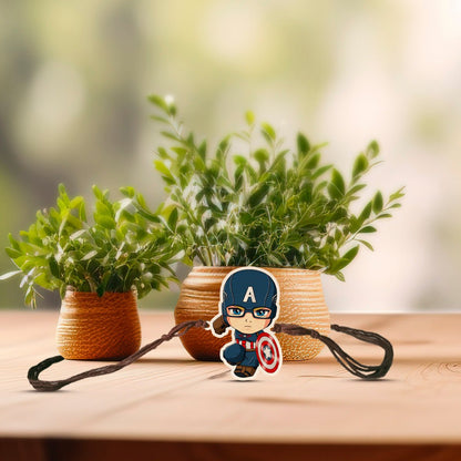 Captain America Rakhi – Wooden Cutout for Brother - Sblossom