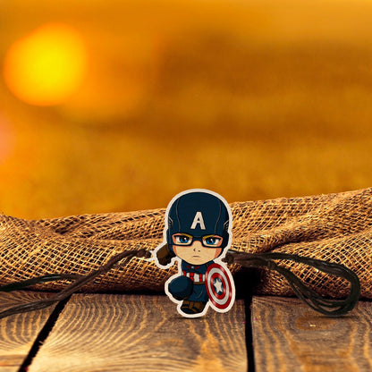 Captain America Rakhi – Wooden Cutout for Brother - Sblossom