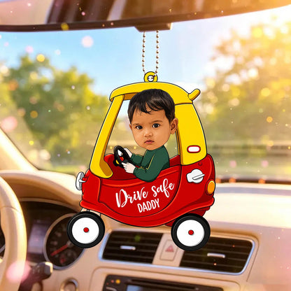 Car Hanging Photo for Dad – Personalized Wood Picture - Sblossom