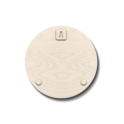 Circle Name Plate Design – Floral Ring with Couple - Sblossom