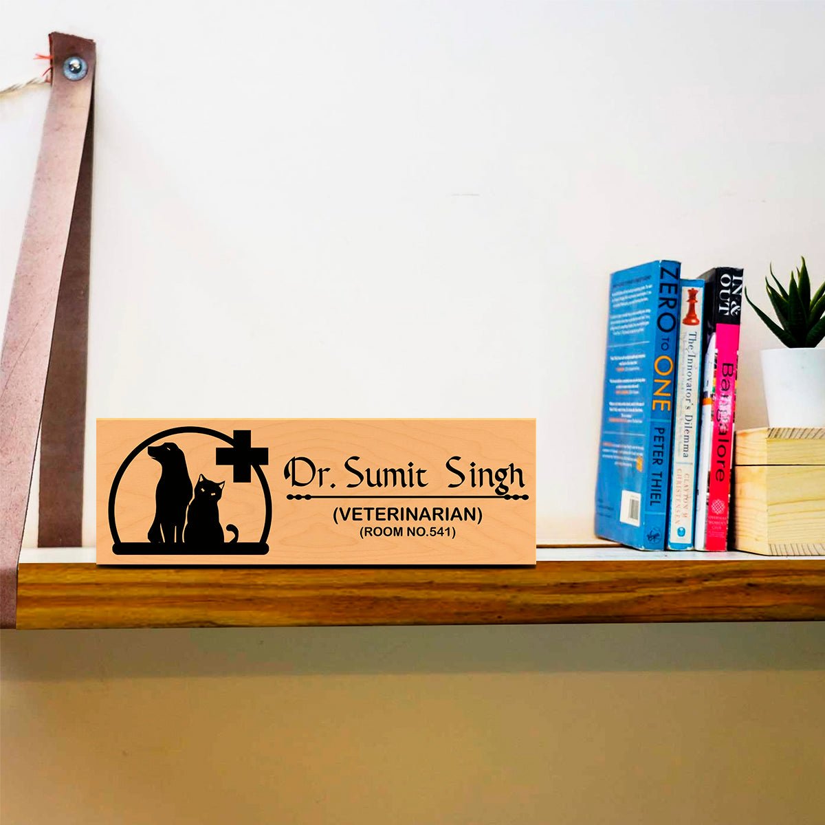 Clinic Name Board Design – Veterinary with Pet Icons - Sblossom