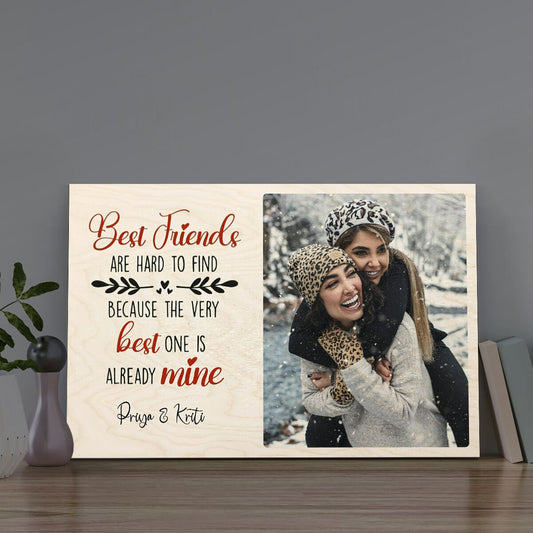 Close Friend Wood Print – Personalized Photo Keepsake - Sblossom